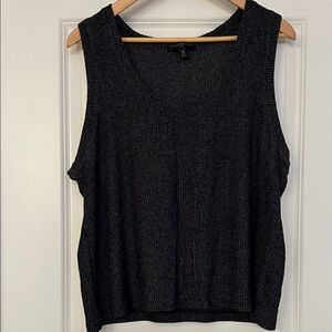 Banana Republic Dark Gray Knit Tank Top